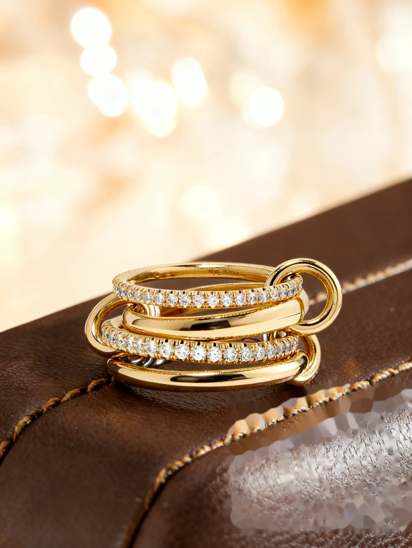 Multi-Layer Zircon Ring | 925 Sterling Silver - SARAB JEWELRY
