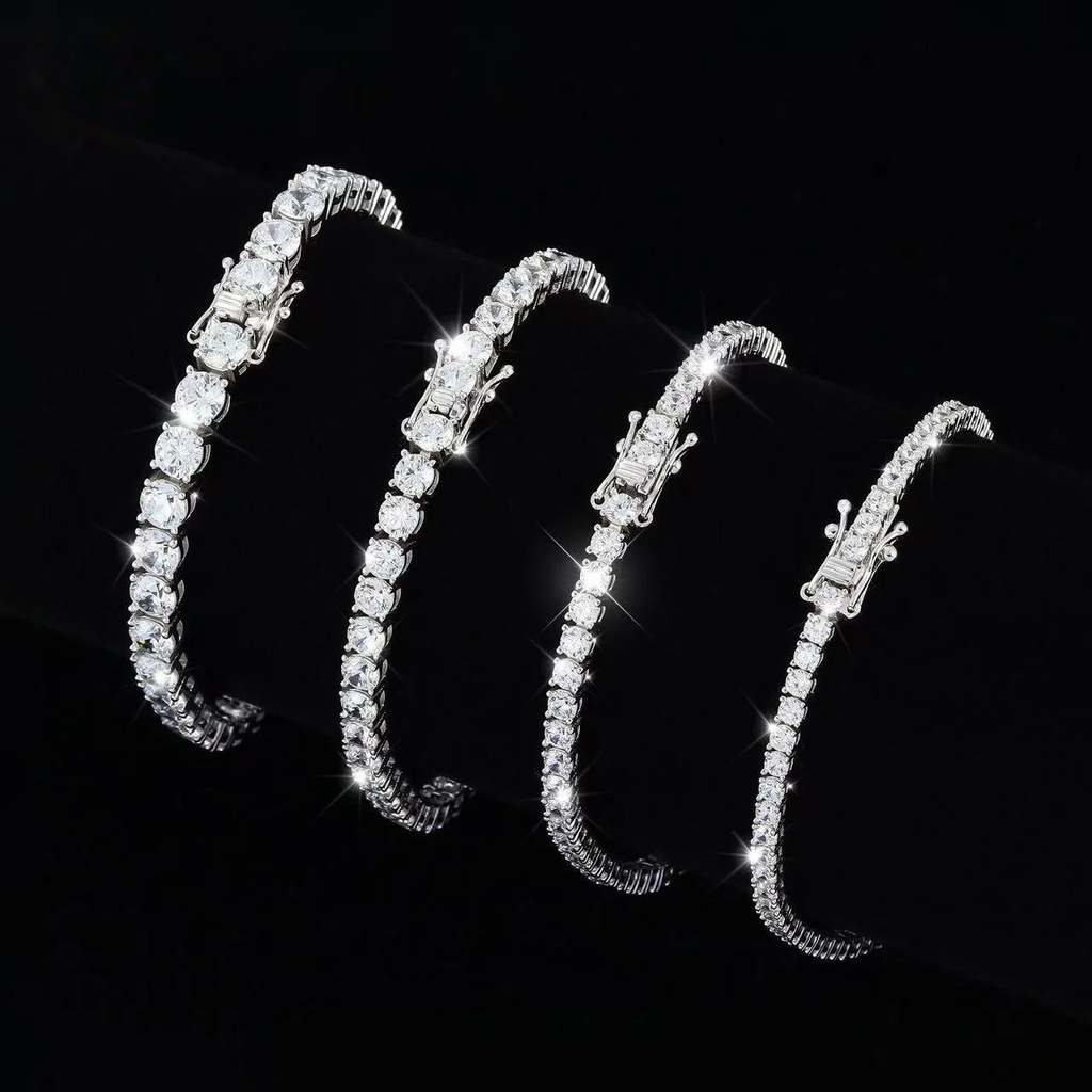 Moissanite Tennis Bracelet | 925 Silver, GRA Certified - SARAB JEWELRY