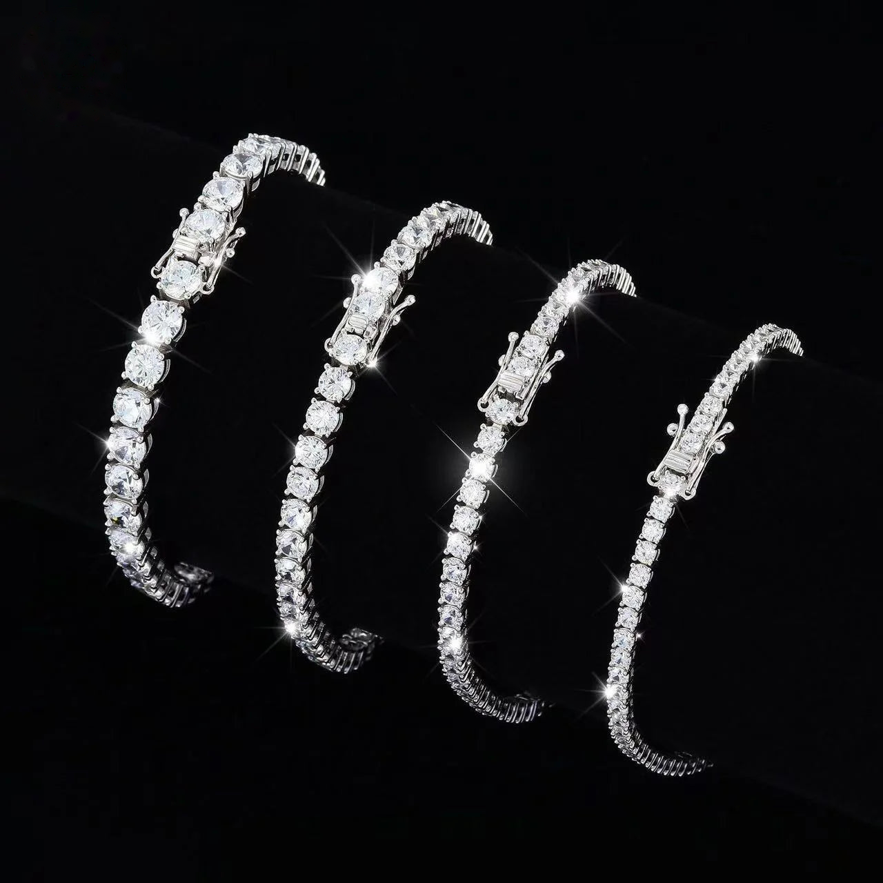 Moissanite Tennis Bracelet | 925 Silver, GRA Certified - SARAB JEWELRY