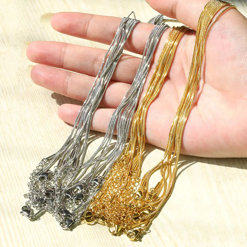 Gold & Silver Stainless Steel Chain Necklace | 45cm