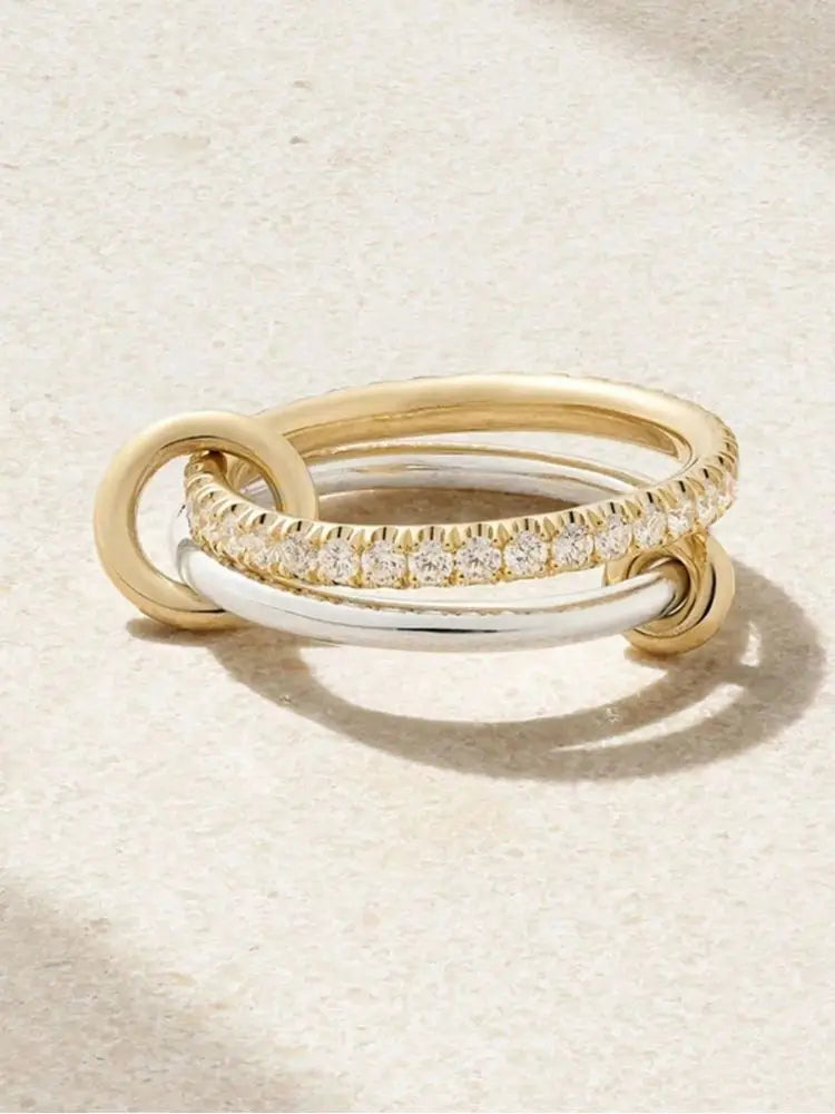 Multi-Layer Zircon Ring | 925 Sterling Silver