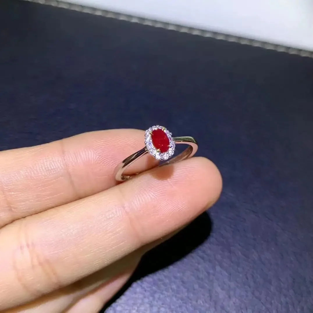 Natural Ruby Ring | 925 Sterling Silver