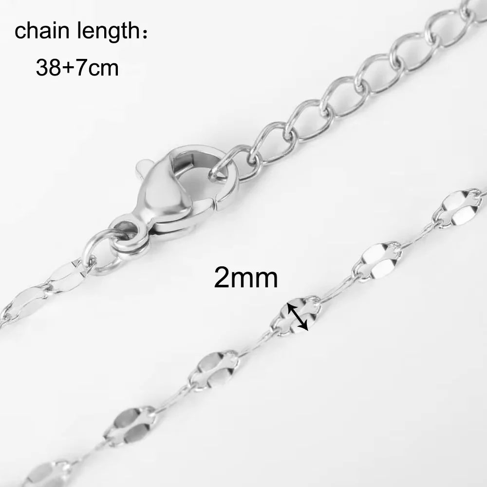 Gold & Silver Stainless Steel Chain Necklace | 45cm