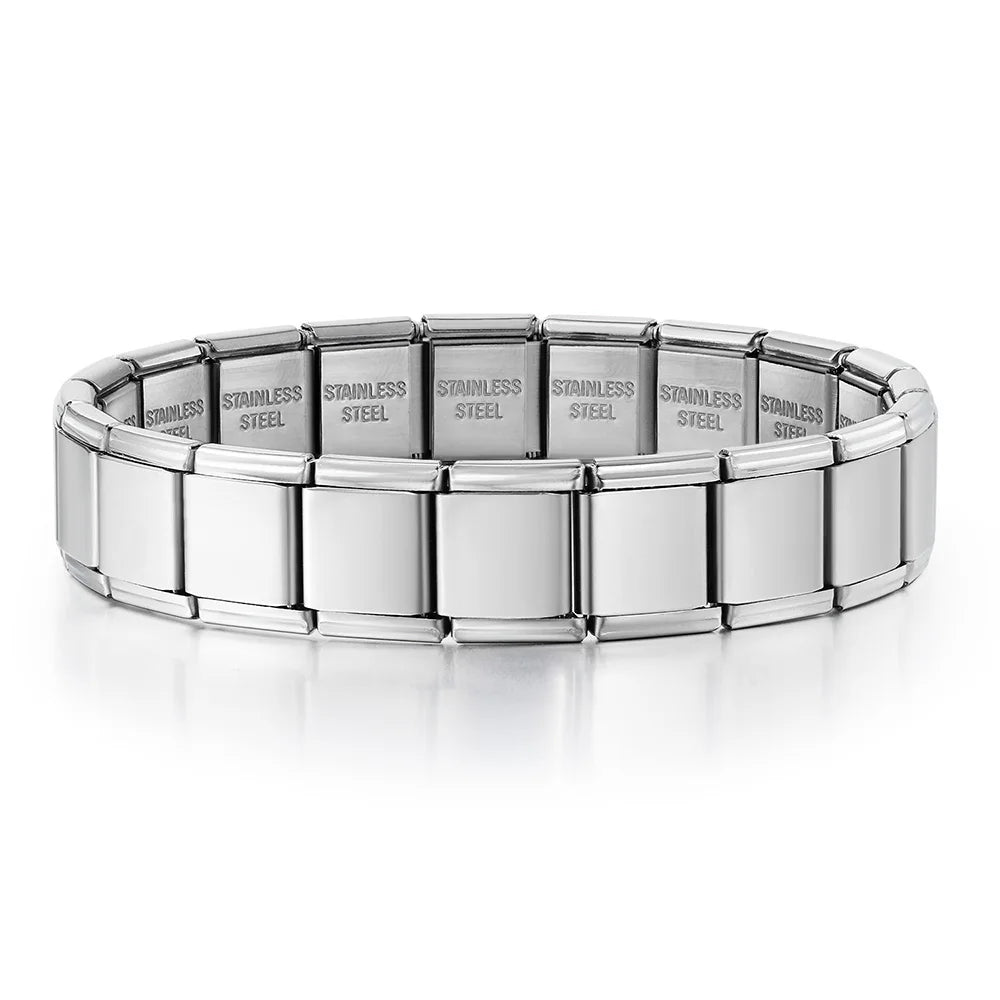 Italian Charm Link Bracelet | Stainless Steel