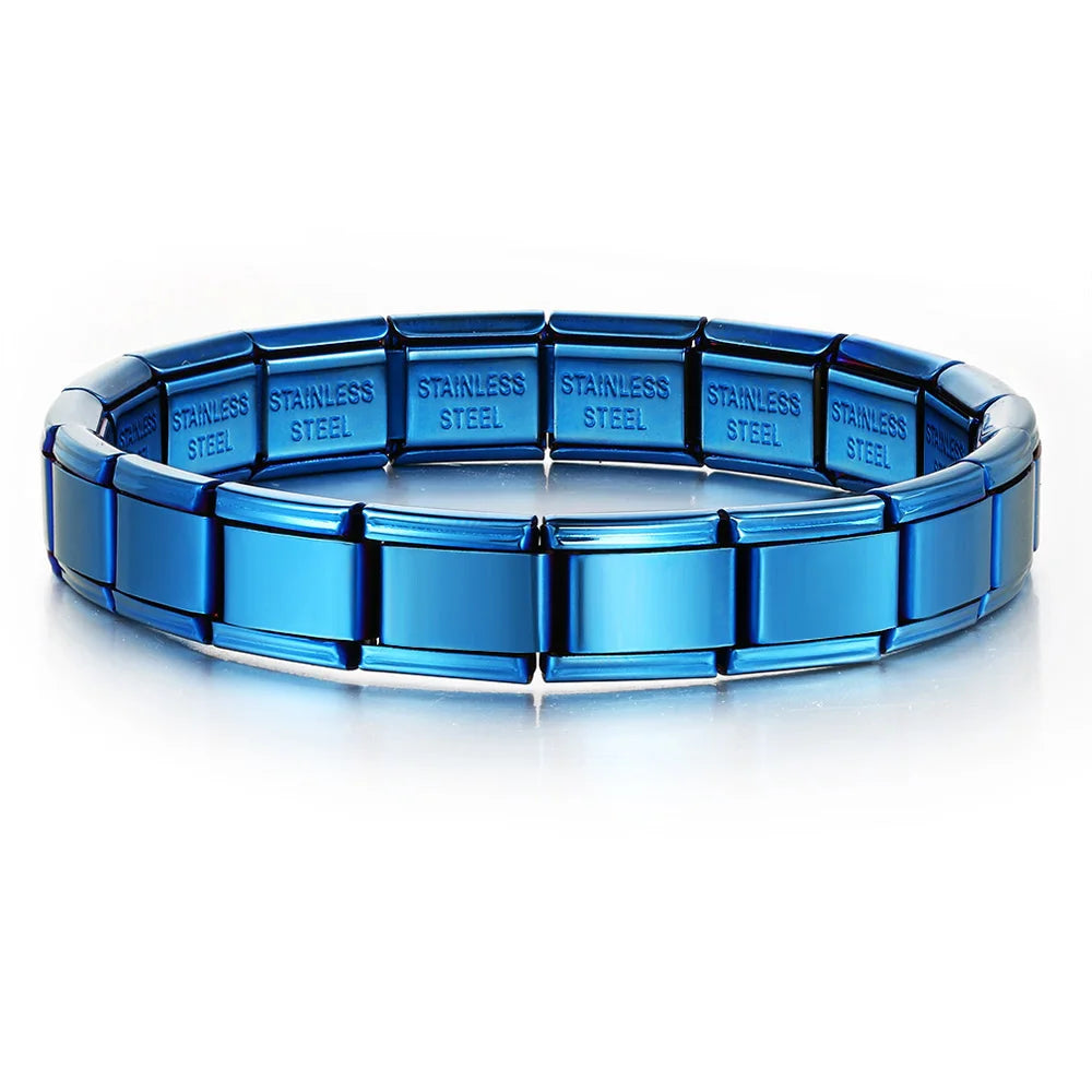 Italian Charm Link Bracelet | Stainless Steel