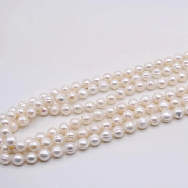 Long Freshwater Pearl Necklace | 120cm Layering Rope
