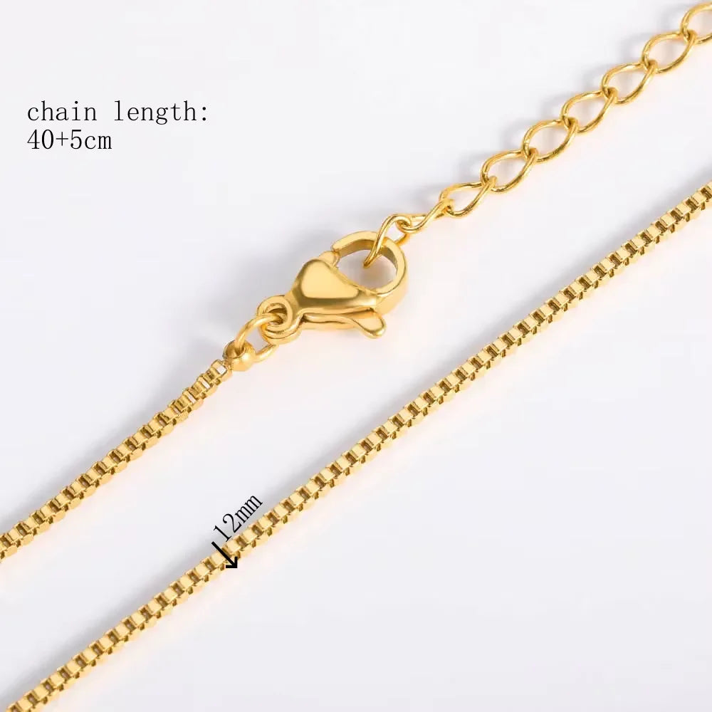 Gold & Silver Stainless Steel Chain Necklace | 45cm