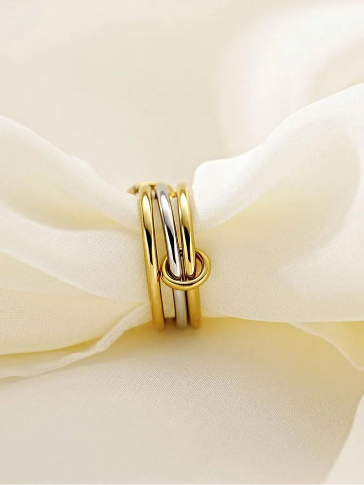 Multi-Layer Zircon Ring | 925 Sterling Silver