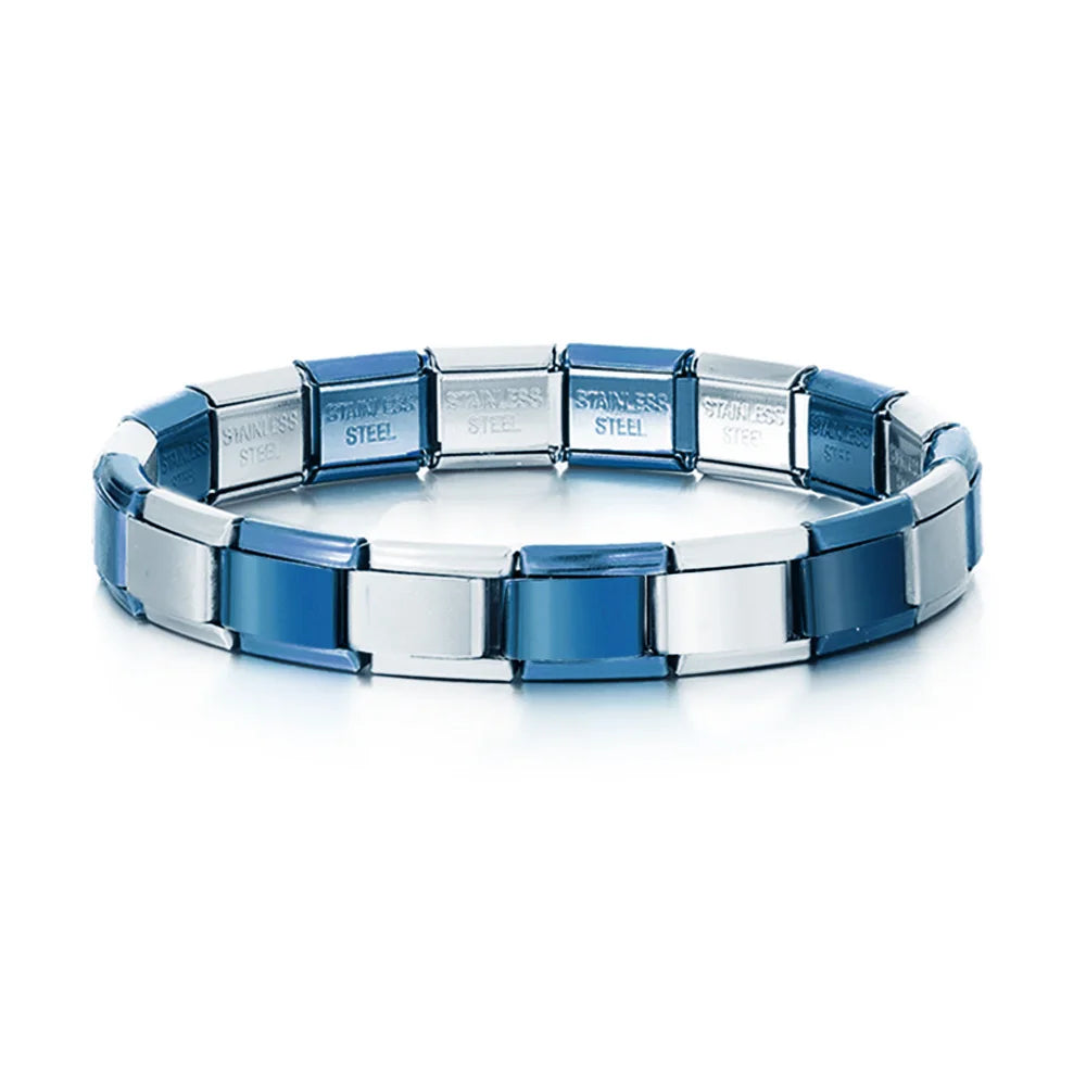 Italian Charm Link Bracelet | Stainless Steel