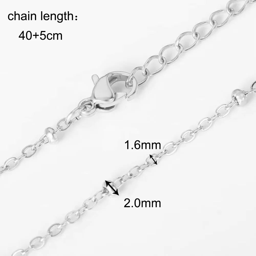 Gold & Silver Stainless Steel Chain Necklace | 45cm