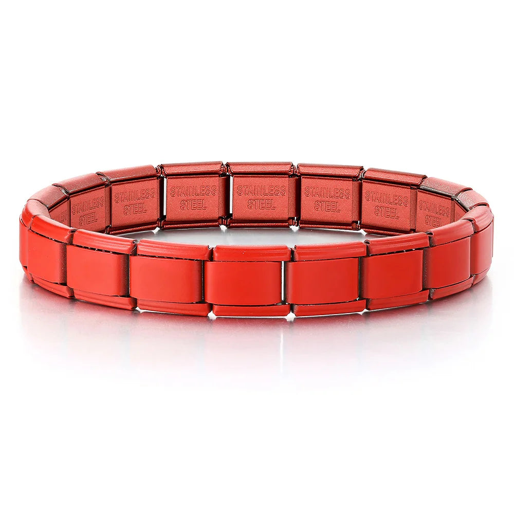 Italian Charm Link Bracelet | Stainless Steel