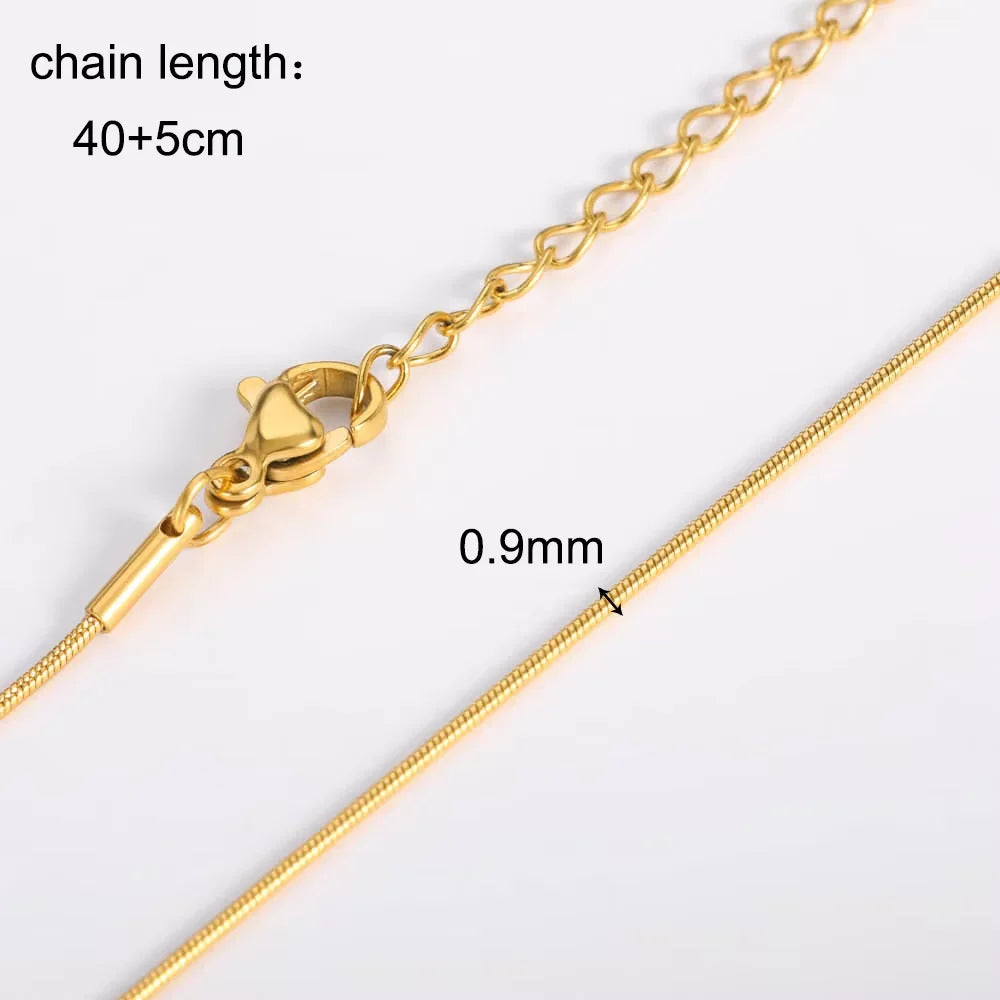 Gold & Silver Stainless Steel Chain Necklace | 45cm