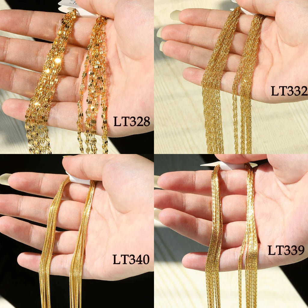 Gold & Silver Stainless Steel Chain Necklace | 45cm