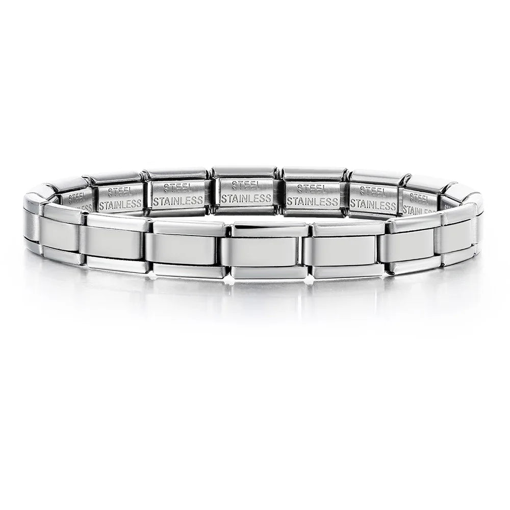 Italian Charm Link Bracelet | Stainless Steel