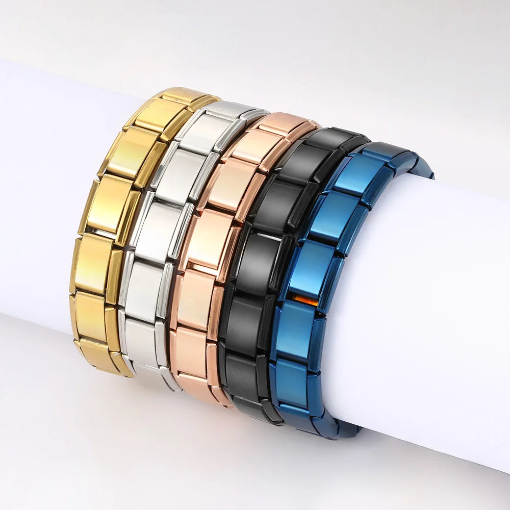 Italian Charm Link Bracelet | Stainless Steel