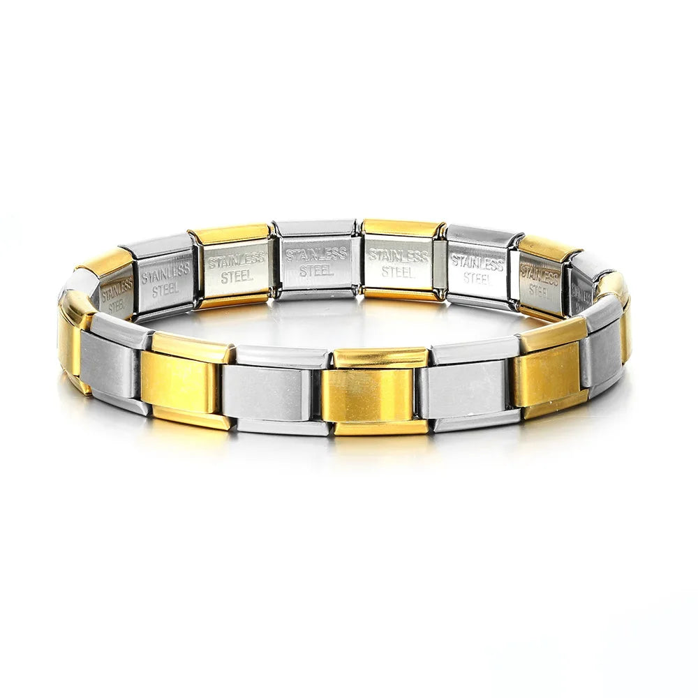 Italian Charm Link Bracelet | Stainless Steel