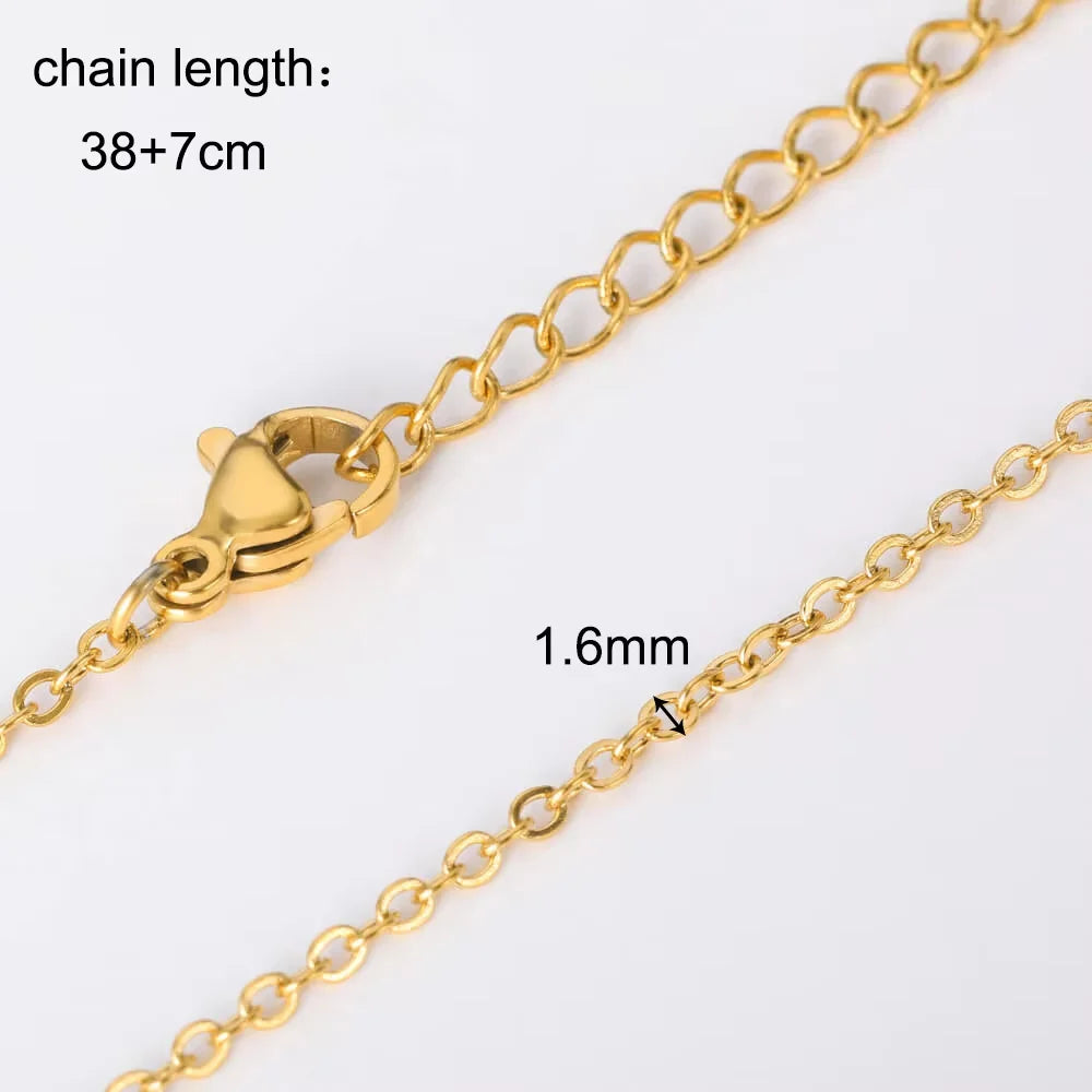 Gold & Silver Stainless Steel Chain Necklace | 45cm