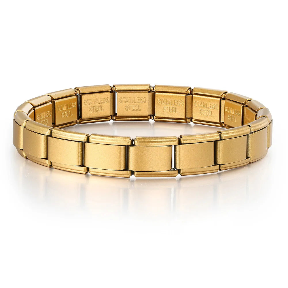 Italian Charm Link Bracelet | Stainless Steel