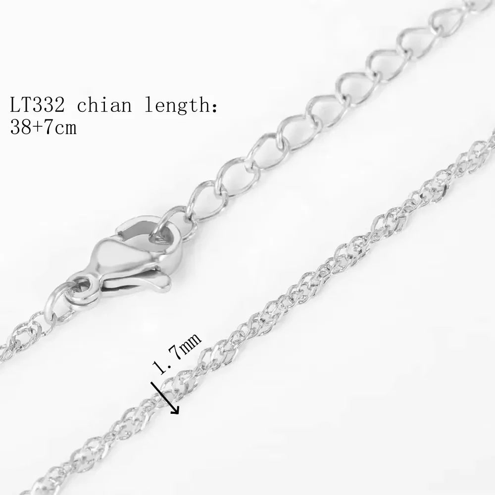 Gold & Silver Stainless Steel Chain Necklace | 45cm