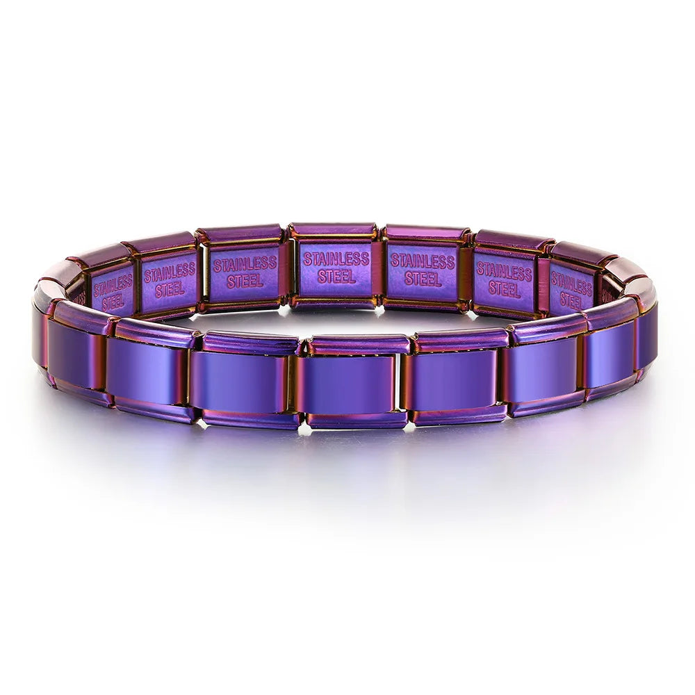 Italian Charm Link Bracelet | Stainless Steel