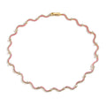 Enamel Wave Chain Jewelry Set | 18K Gold-Plated Brass