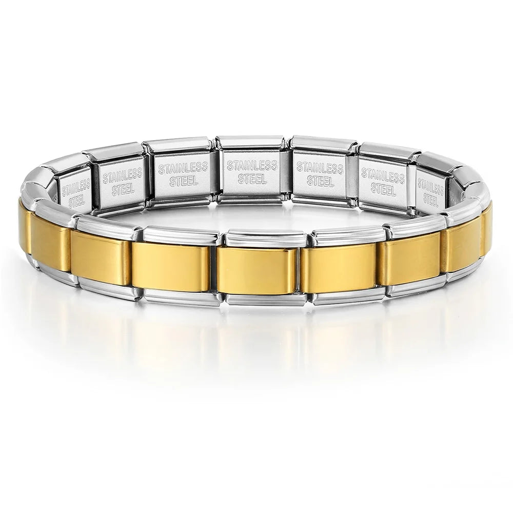 Italian Charm Link Bracelet | Stainless Steel