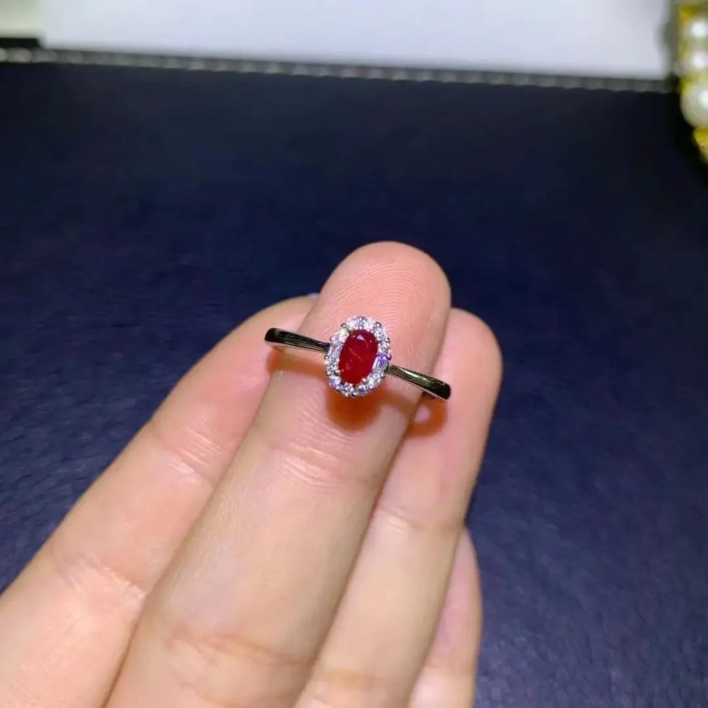 Natural Ruby Ring | 925 Sterling Silver