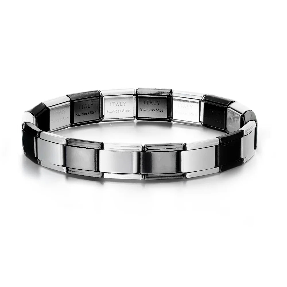 Italian Charm Link Bracelet | Stainless Steel