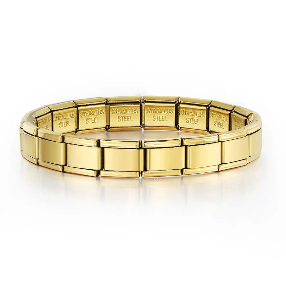 Italian Charm Link Bracelet | Stainless Steel
