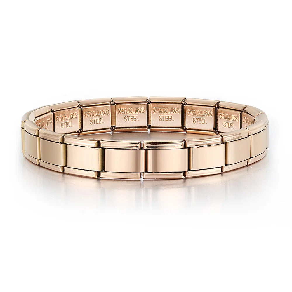 Italian Charm Link Bracelet | Stainless Steel