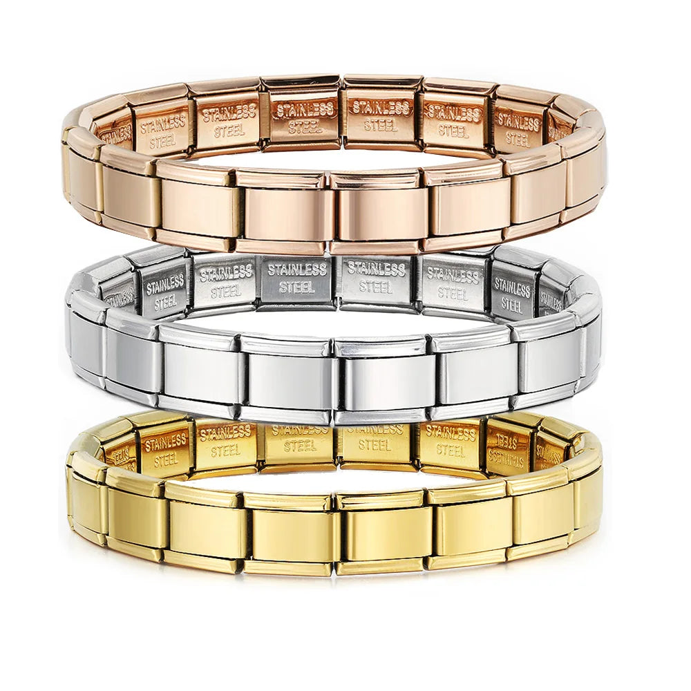 Italian Charm Link Bracelet | Stainless Steel