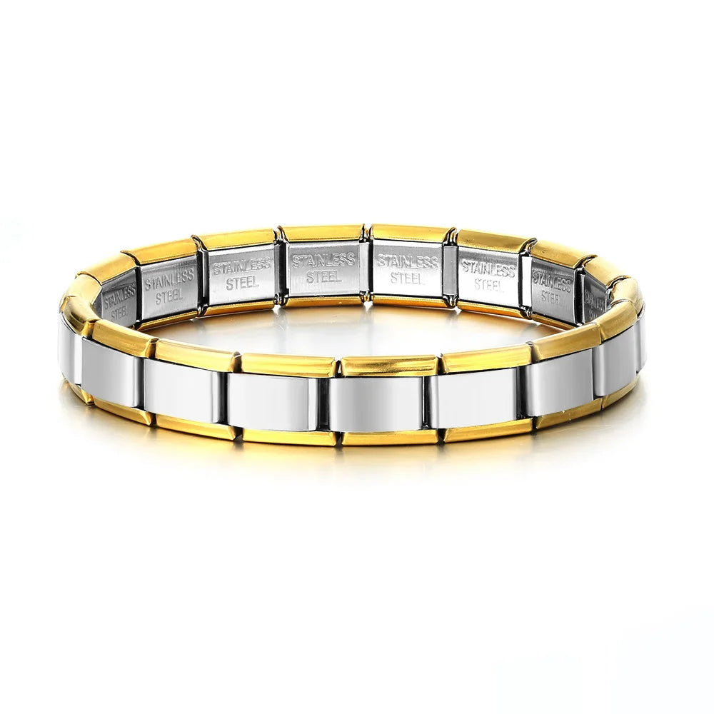 Italian Charm Link Bracelet | Stainless Steel