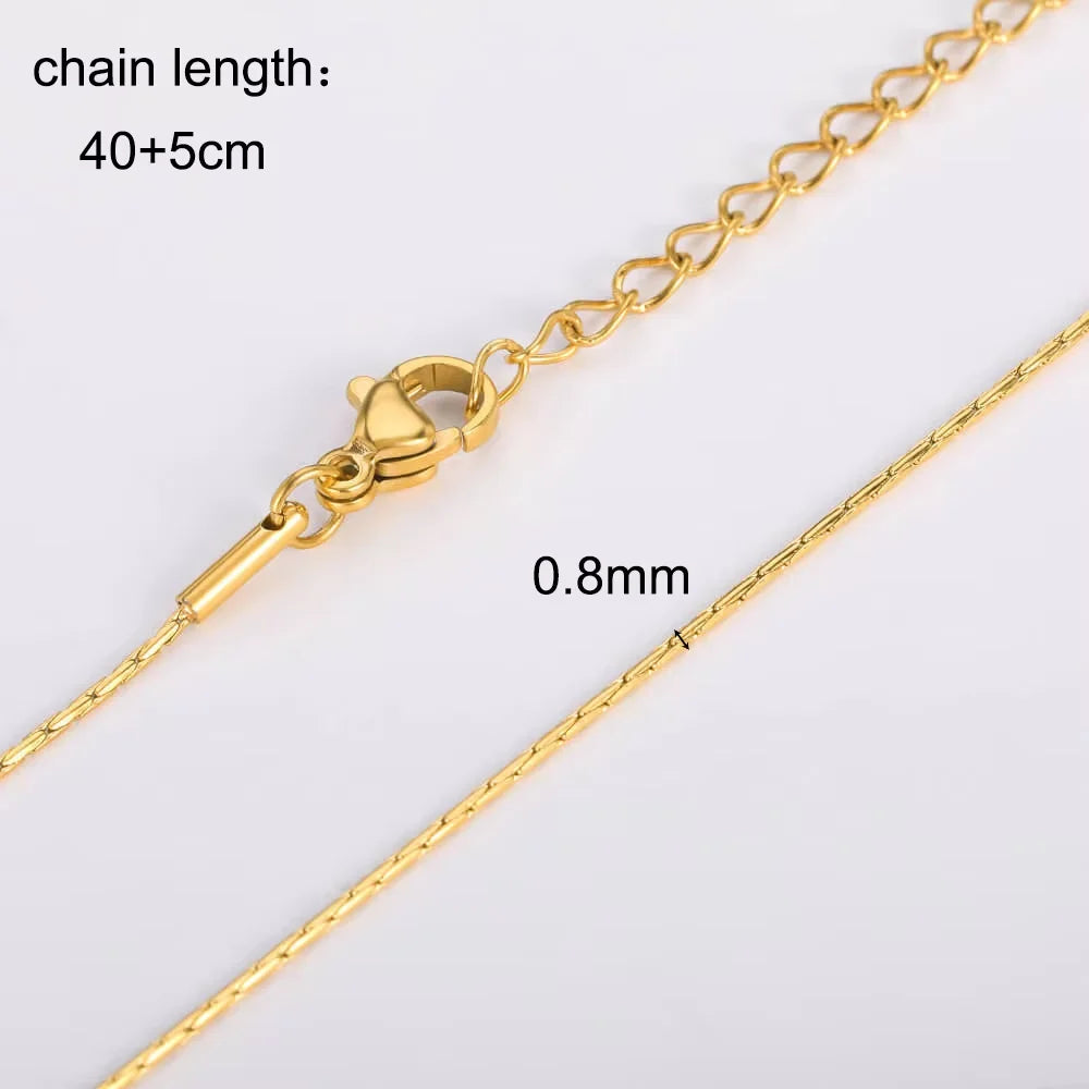 Gold & Silver Stainless Steel Chain Necklace | 45cm