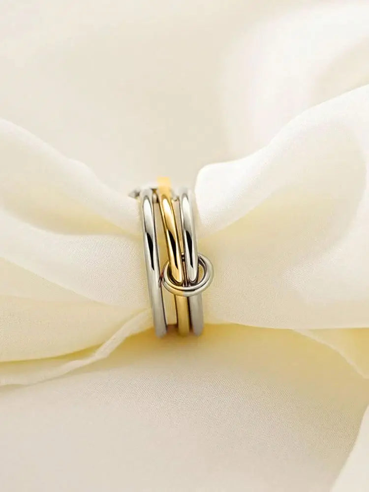 Multi-Layer Zircon Ring | 925 Sterling Silver