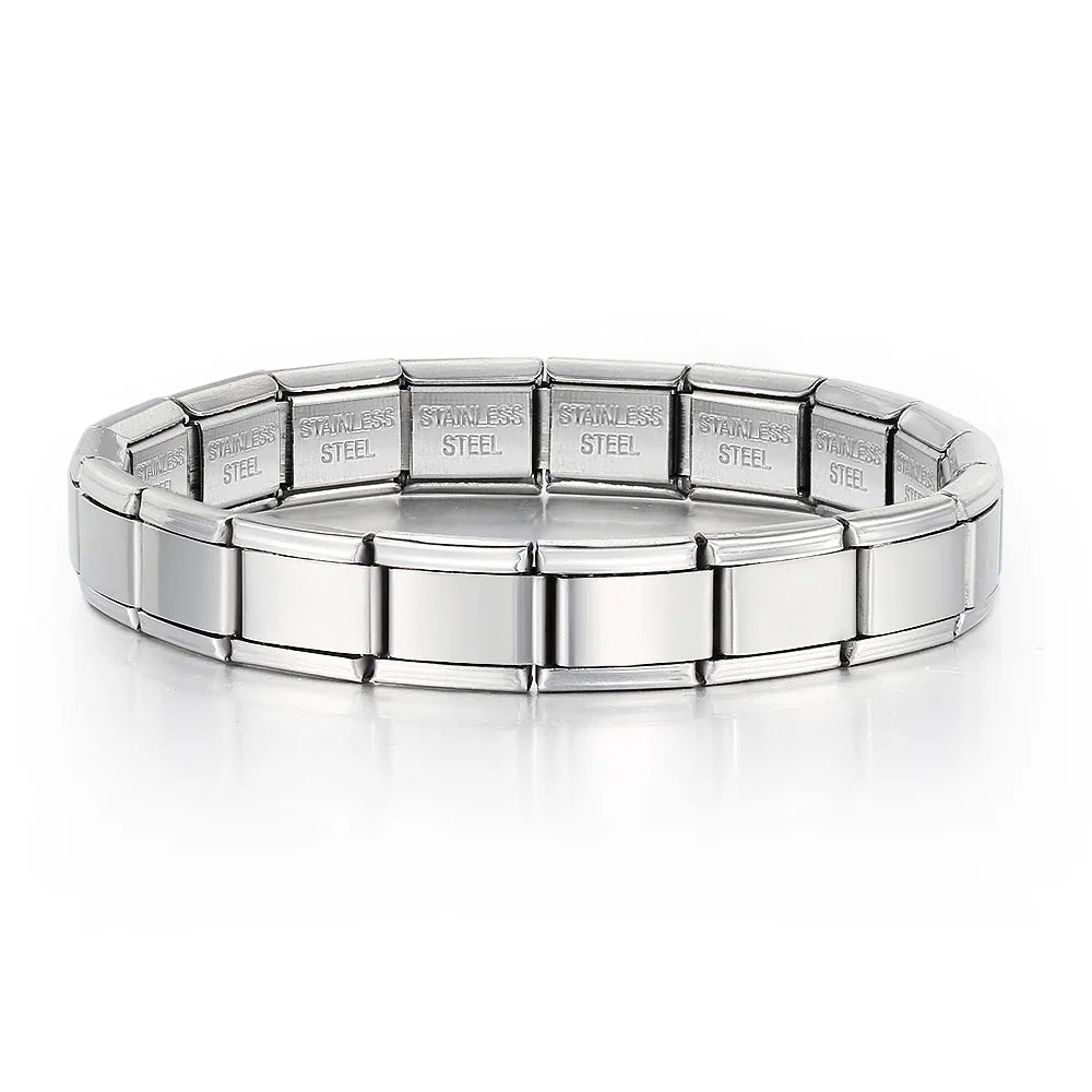 Italian Charm Link Bracelet | Stainless Steel