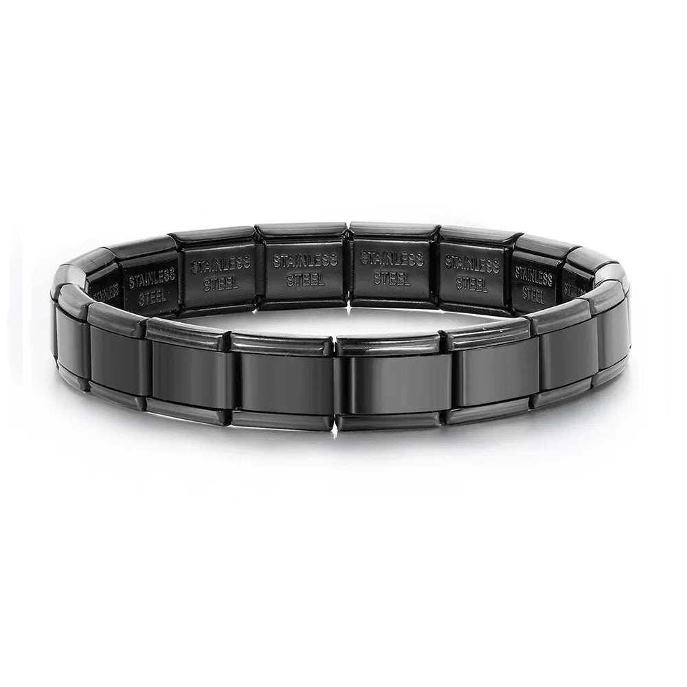 Italian Charm Link Bracelet | Stainless Steel