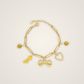 bow charm bracelet