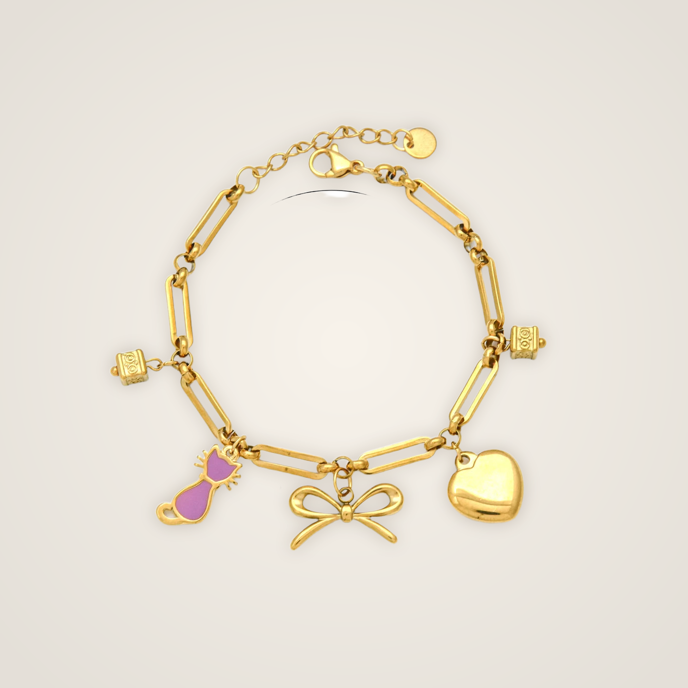 cat charm bracelet