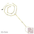 CZ Station Hand Chain Bracelet