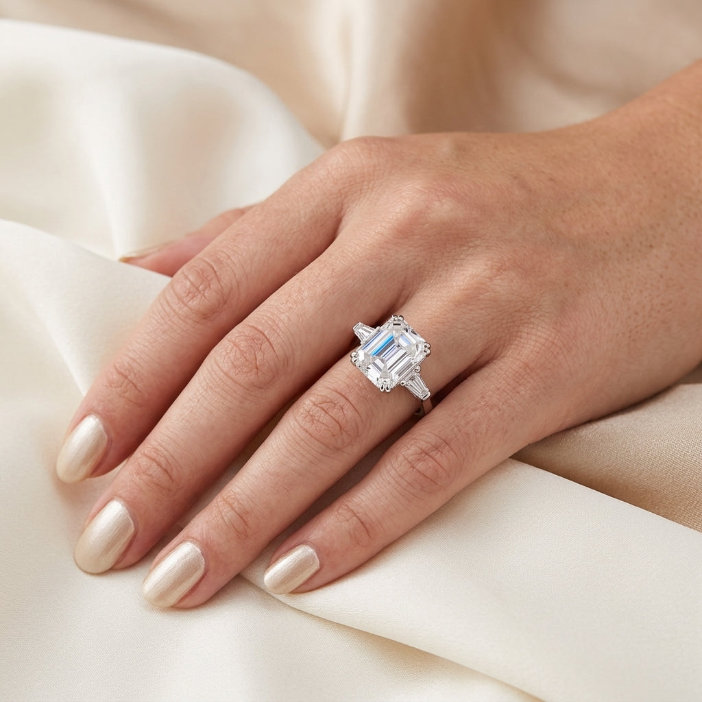 Engagement Ring — Model Hand Scale Shot | Generated by Modelize